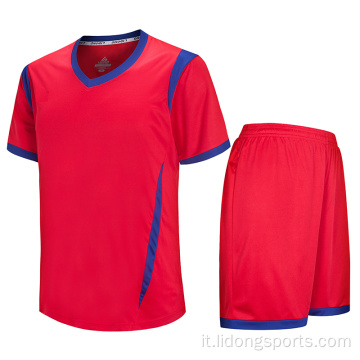Design personalizzato unico Jersey di calcio sublimato Kit uniforme da calcio all&#39;ingrosso